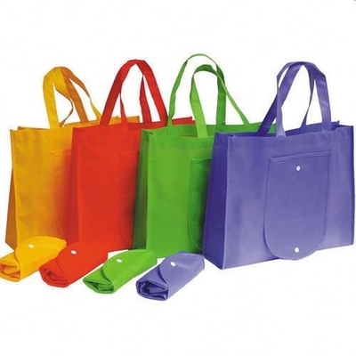 l'OEM pieghevole ha trattato la borsa non tessuta di verde 80gsm di 50x2.5cm