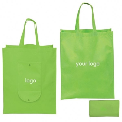 l'OEM pieghevole ha trattato la borsa non tessuta di verde 80gsm di 50x2.5cm