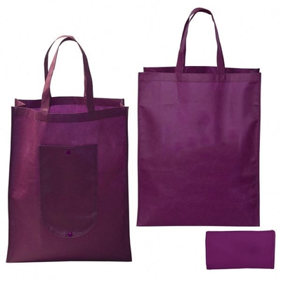 l'OEM pieghevole ha trattato la borsa non tessuta di verde 80gsm di 50x2.5cm