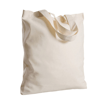 8 tela media bianca Tote Bag del cotone di OZ 50x2.5cm