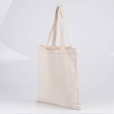 8 tela media bianca Tote Bag del cotone di OZ 50x2.5cm
