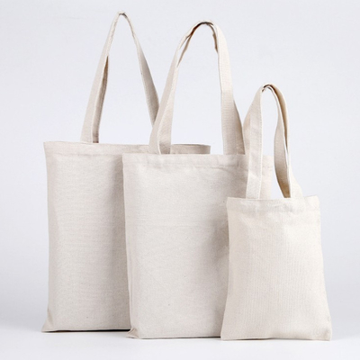 8 tela media bianca Tote Bag del cotone di OZ 50x2.5cm