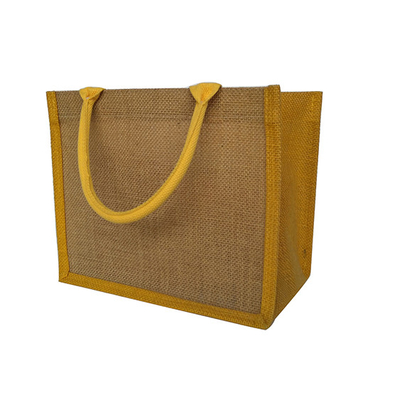 Riutilizzabile nessun sacchetto della spesa della iuta 380gsm della stampa 30x12x30cm