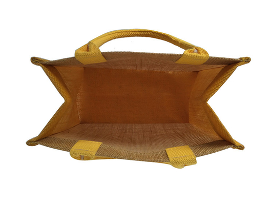 Riutilizzabile nessun sacchetto della spesa della iuta 380gsm della stampa 30x12x30cm