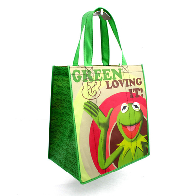 Borsa tessuta 110gsm riciclata della bottiglia 30x40x15cm RPET