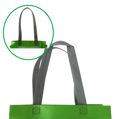 Borsa non tessuta rispettosa dell'ambiente di 26x9x32cm 80gsm pp