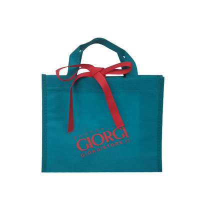 Piccola borsa non tessuta riciclata di CMYK 30cm 80gms pp