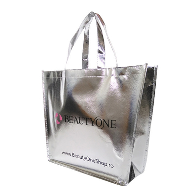 45x35x12cm hanno laminato la borsa non tessuta di compera di 50cm RPET Eco