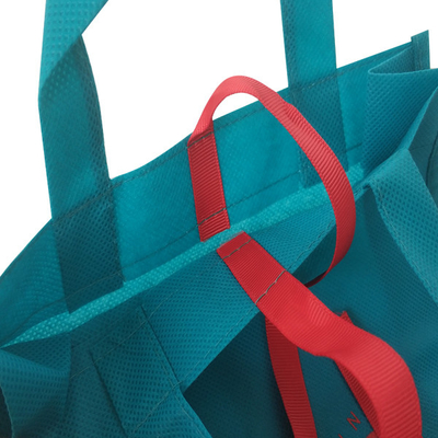Piccola borsa non tessuta riciclata di CMYK 30cm 80gms pp