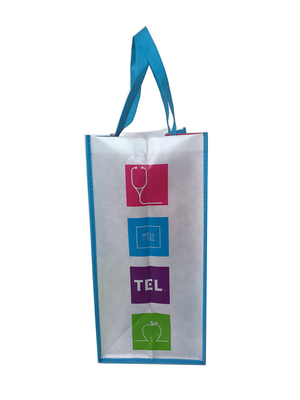 Leggeri laminati trattano la borsa non tessuta dello SGS 50x2.5cm 9gsm pp del PE