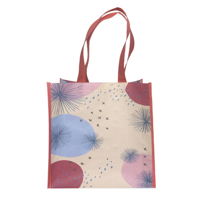 RPET 38x31x16cm 120gsm ha laminato il polipropilene Tote Bags