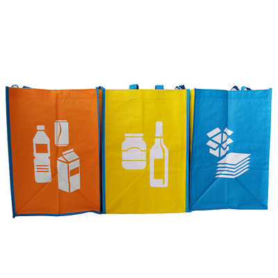 Borse promozionali tessute 100gsm del blu 35x30x39.5cm