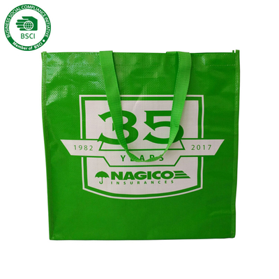 Piastrelli la borsa tessuta polipropilene della plastica 70gsm 30x12x39.5cm CMKY