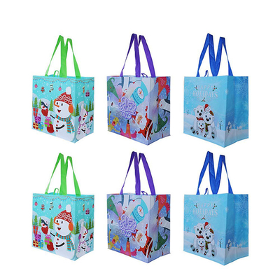 Borsa tessuta polipropilene di Natale 1000pcs 120gsm 50x3cm