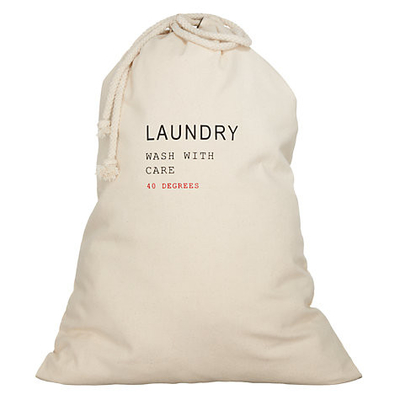 Borsa del paniere della lavanderia di Tote Cotton 3cm 134T 85g dello spazio in bianco del tessuto