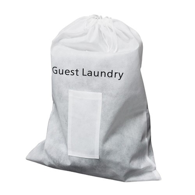 Borsa del paniere della lavanderia di Tote Cotton 3cm 134T 85g dello spazio in bianco del tessuto