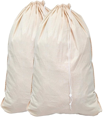 Borsa del paniere della lavanderia di Tote Cotton 3cm 134T 85g dello spazio in bianco del tessuto