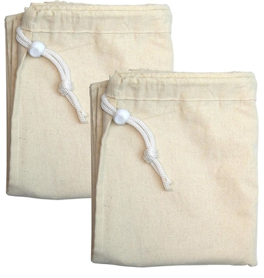 Grande borsa del paniere della lavanderia del cordone 3cm 5 OZ del cotone dell'OEM