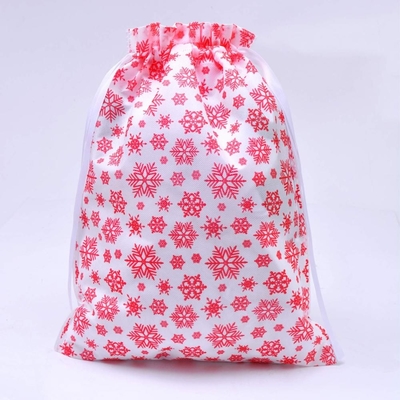 Borsa di cordone del cammuffamento del PE 20cm dell'OEM di Natale 120x0.4cm