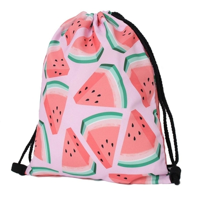 borsa di cordone cosmetica delle donne di viaggio di nylon 210D CMYK di 35X42cm