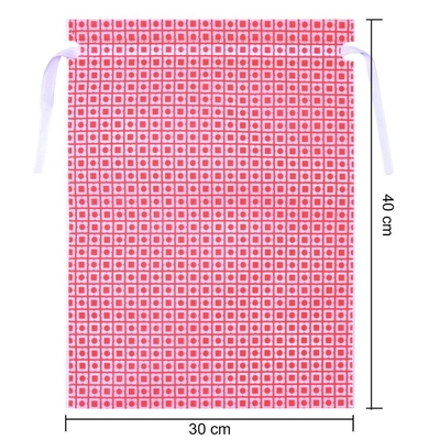 Borsa di cordone del cammuffamento del PE 20cm dell'OEM di Natale 120x0.4cm