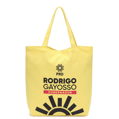 8 il cotone giallo geometrico di OZ 40x11x34.5cm ricicla la borsa