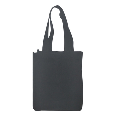 Borsa nera del vino della bottiglia del PE 18x9x27cm CMYK 2 della tela