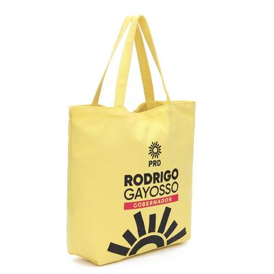 8 il cotone giallo geometrico di OZ 40x11x34.5cm ricicla la borsa