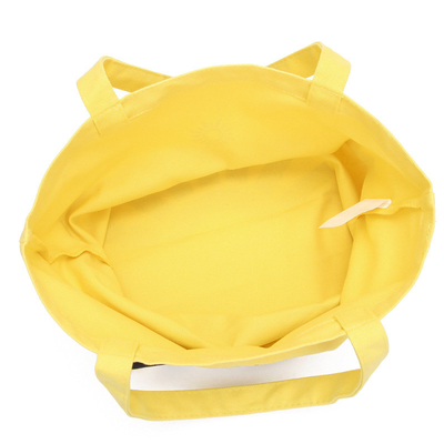 8 il cotone giallo geometrico di OZ 40x11x34.5cm ricicla la borsa