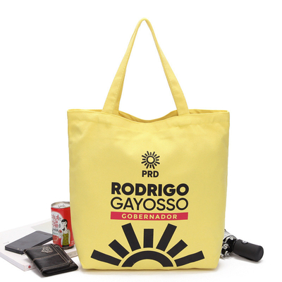 8 il cotone giallo geometrico di OZ 40x11x34.5cm ricicla la borsa