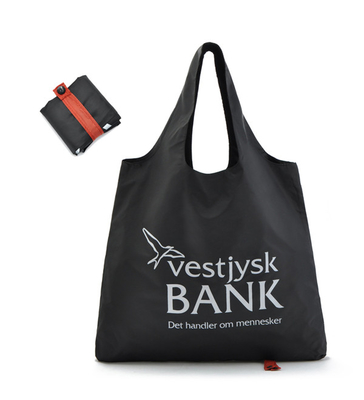 1 poliestere 40cmx60cm 190T di stampa a colori che piegano Tote Bag