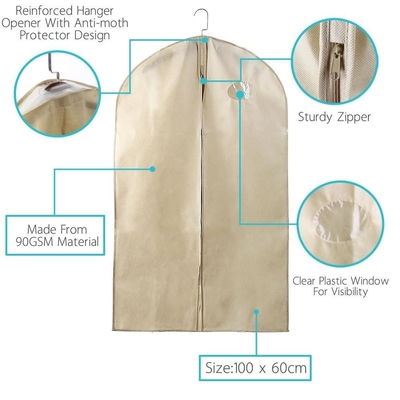 Il nero di affari ha imbottito la copertura non tessuta del vestito di 80gsm 60x100cm