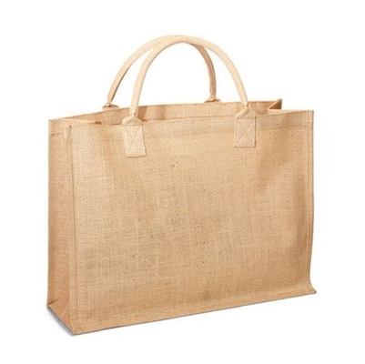 Sacchetto della spesa riutilizzabile della iuta 390gsm della tela da imballaggio 40x14x34cm