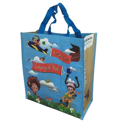 4 borsa di stampa a colori 2.5x60cm 30x10x40cm 120gsm RPET