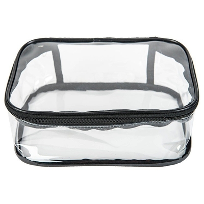 Borsa della matita del PVC del cosmetico 18x5x8cm della maniglia della radura dell'OEM