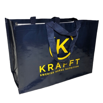 Borsa tessuta polipropilene di compera di 180gsm 15kg 40x40x12cm