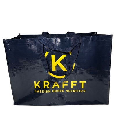 Borsa tessuta polipropilene di compera di 180gsm 15kg 40x40x12cm