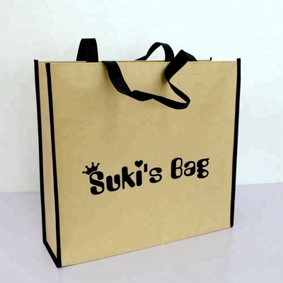 Sacco di carta non tessuto di compera di 80gsm 150g 42x38x12cm