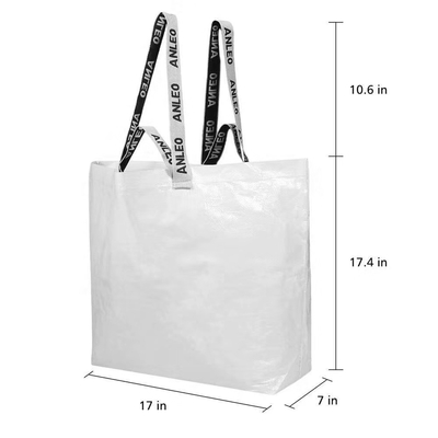 Borsa libera dell'azo 100gsm RPET dei supermercati 30cm dell'OEM di colore pieno