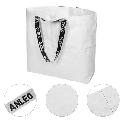 Borsa libera dell'azo 100gsm RPET dei supermercati 30cm dell'OEM di colore pieno