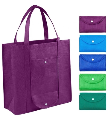 Borsa non tessuta pieghevole amichevole di Eco 35X40X15cm CMYK 50pcs