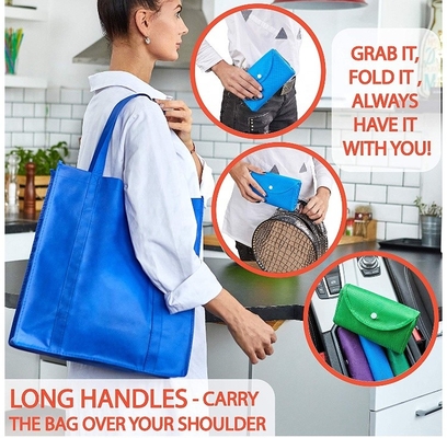 Borsa non tessuta pieghevole amichevole di Eco 35X40X15cm CMYK 50pcs